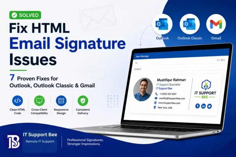 Fix HTML Email Signature Issues